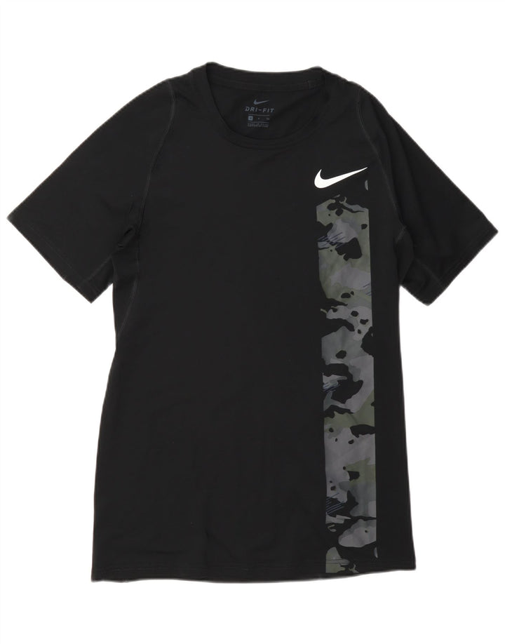 Nike Herren Dri Fit Graphic T-Shirt Top Small Schwarz Camouflage Polyester