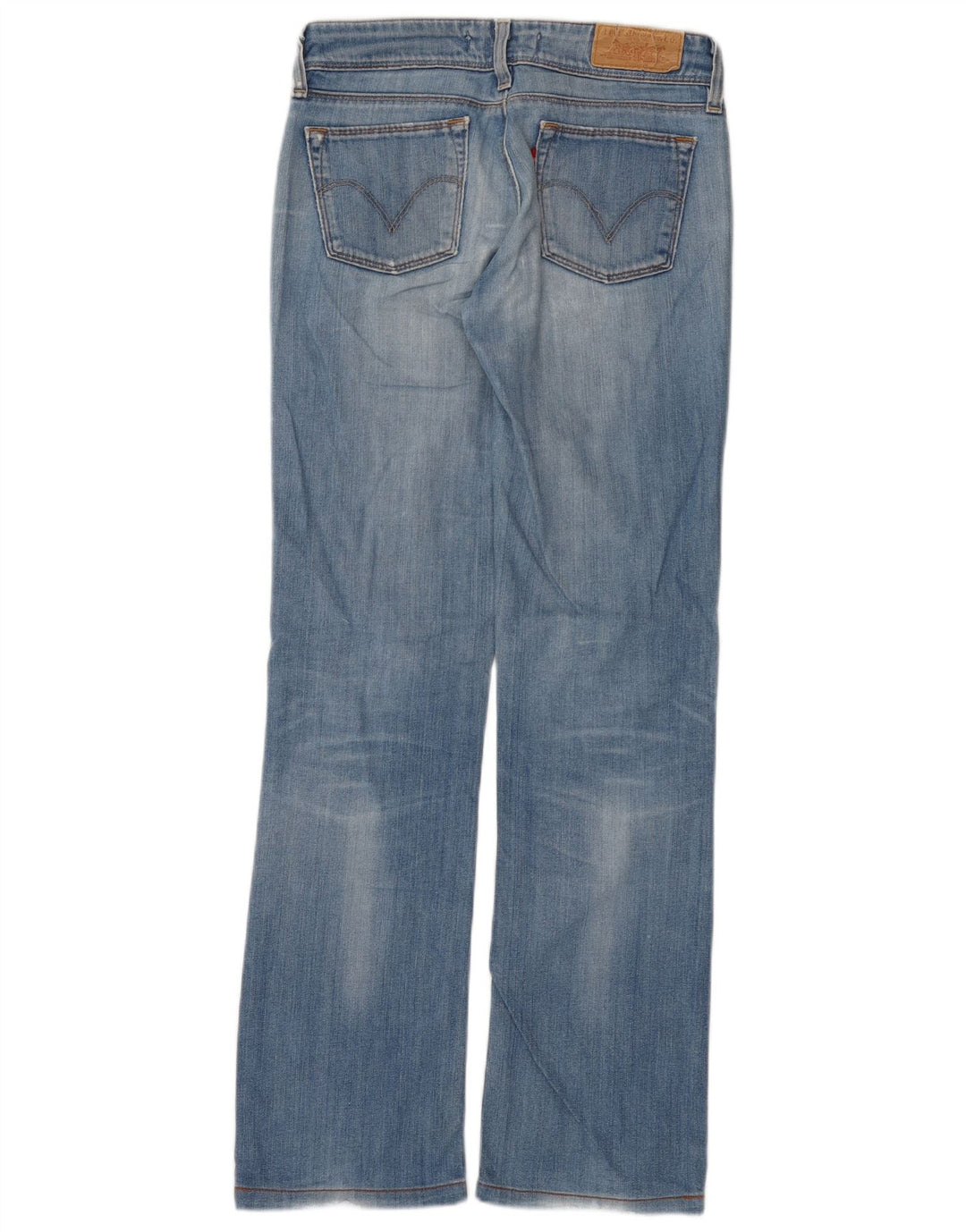 Levi's Damen 570 Straight Jeans W28 L30 Blaue Baumwolle
