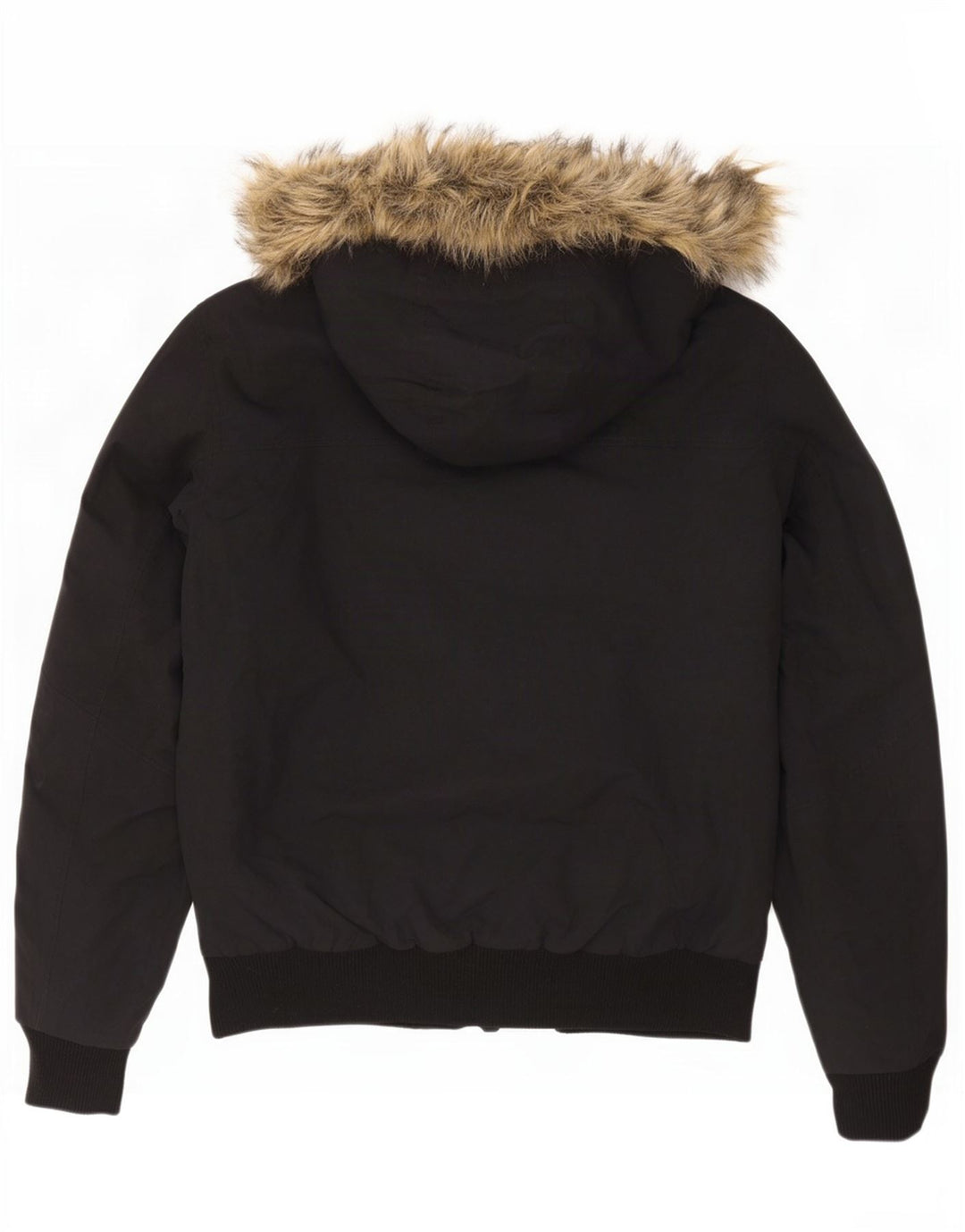 Jack Wolfskin Herren-Bomberjacke mit Kapuze, UK 36/38, mittelschwarzes Polyamid