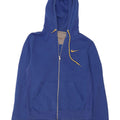 Nike Herren-Kapuzenpullover mit Reißverschluss, groß, aus blauer Baumwolle