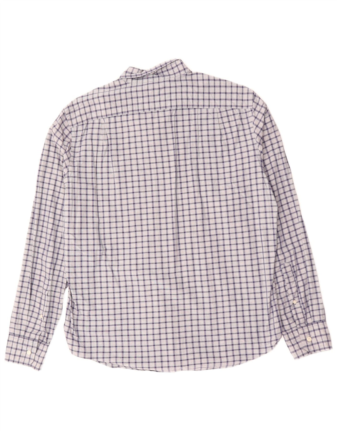 J. CREW Slim-Hemd für Herren, groß, marineblau, kariert, Baumwolle