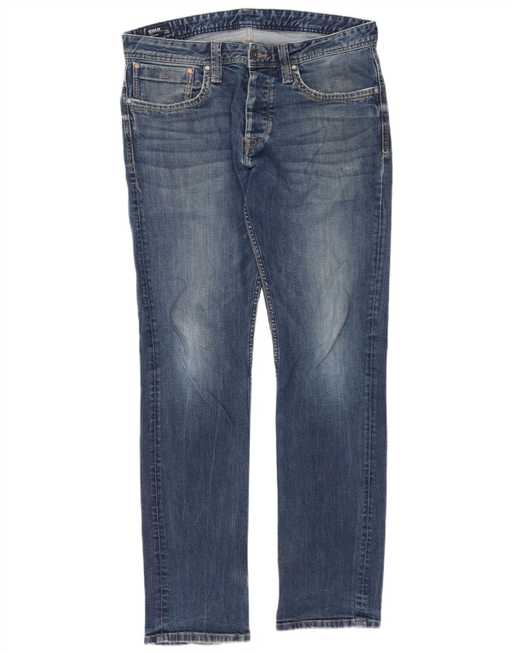 PEPE Jeans Herren Slim Jeans W34 L34 Blaue Baumwolle