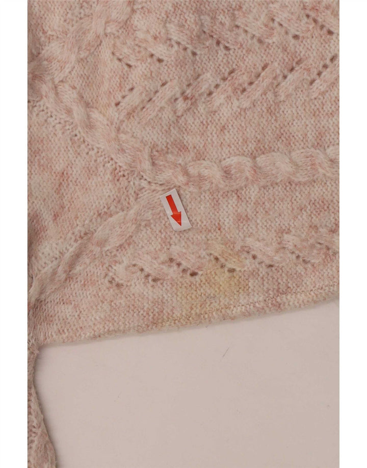 Marks & Spencer Damen-Pullover mit Rundhalsausschnitt, UK 14, Mittelrosa, Polyester