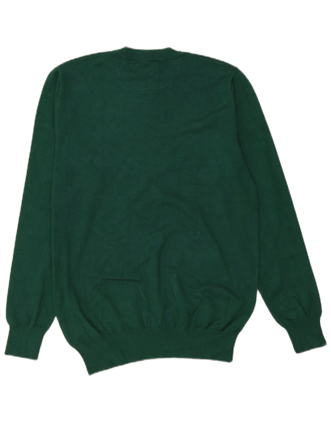 Vintage Herren Pullover mit Rundhalsausschnitt, groß, grüne Viskose