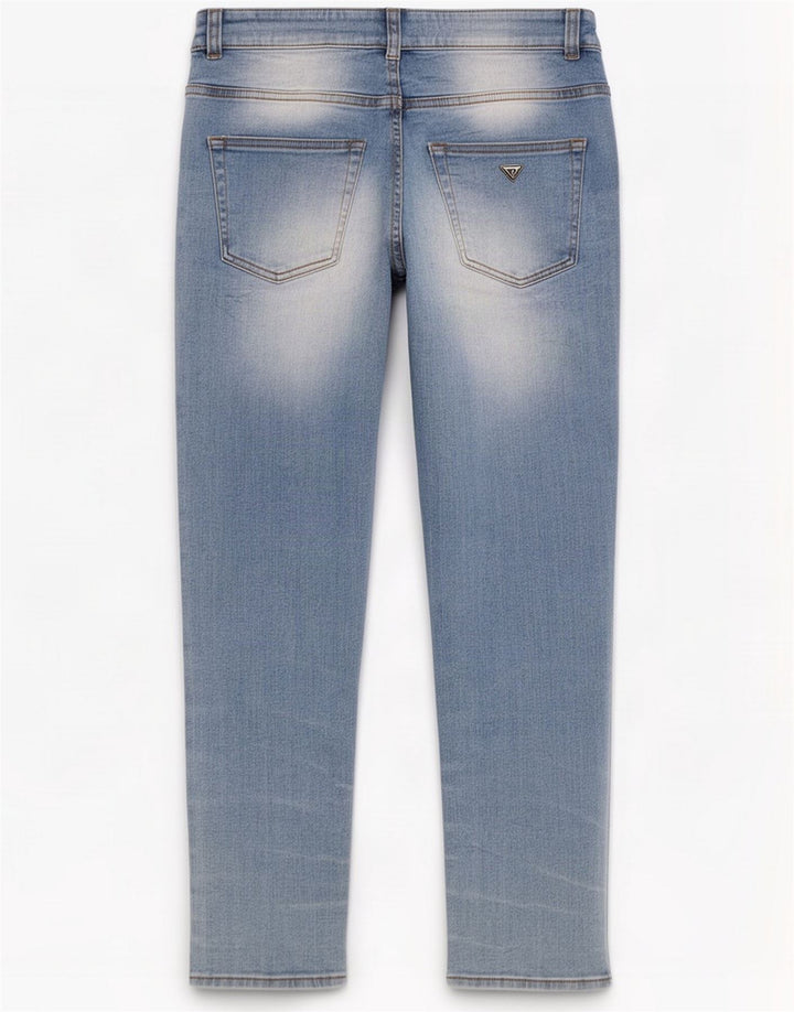 Guess Damen Crop Slim Jeans W30 L26 Blau