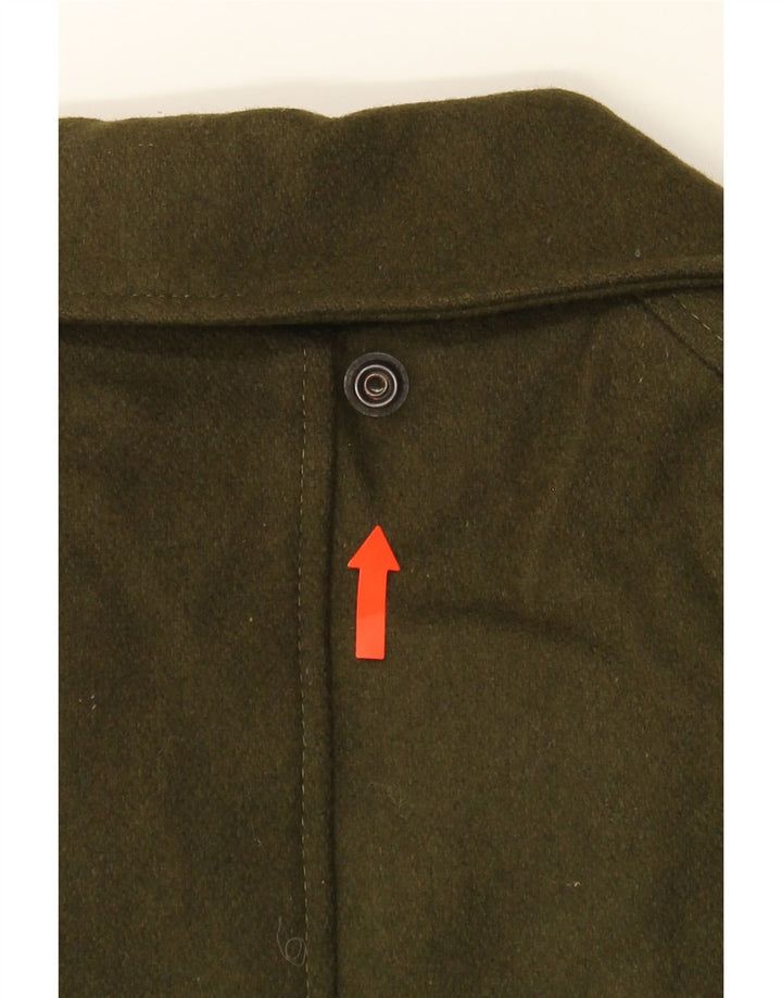 MC GREGOR Mens Bomber Jacket IT 50 Large Khaki Wool Vintage MC Gregor and Second-Hand MC Gregor from Messina Hembry 