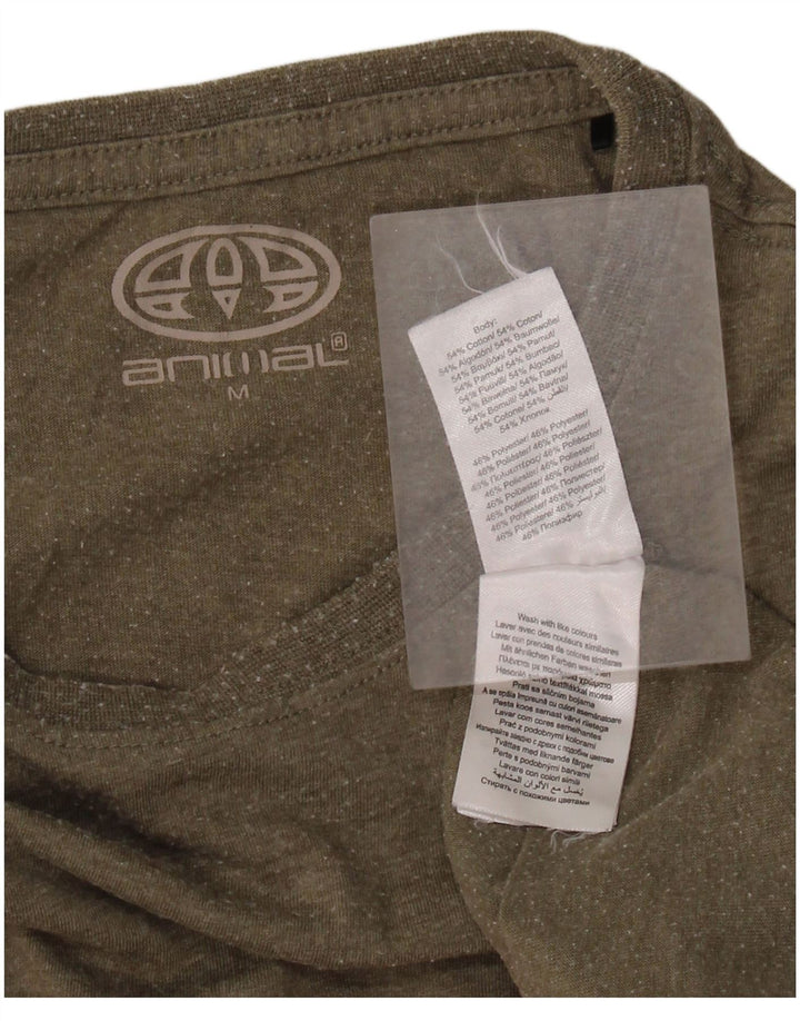 Animal Herren-T-Shirt mit Grafik, mittlere Khaki-Baumwolle