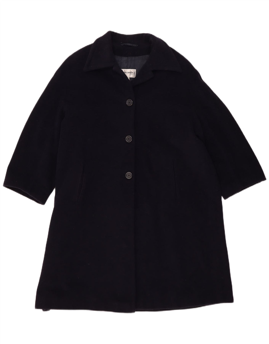Pierre Cardin Damen Übergroßer Mantel IT 42 Mittelmarineblaue Wolle