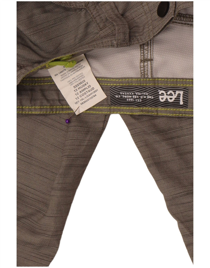 Lee Cargo-Shorts für Jungen, 11–12 Jahre, W27, grau meliertes Polyester