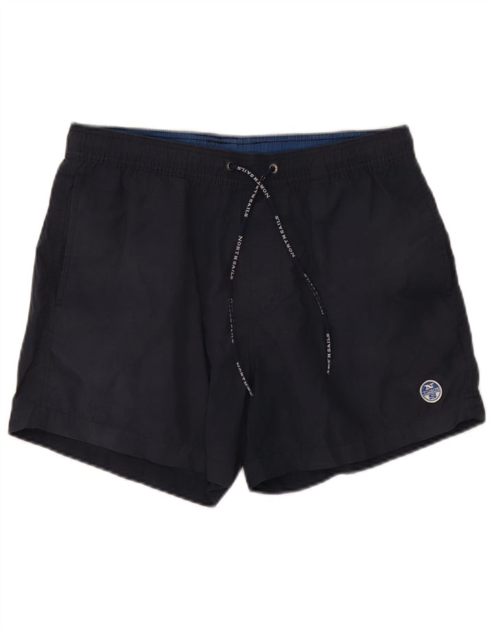 North Sails Herren-Badeshorts aus mittlerer marineblauer Baumwolle