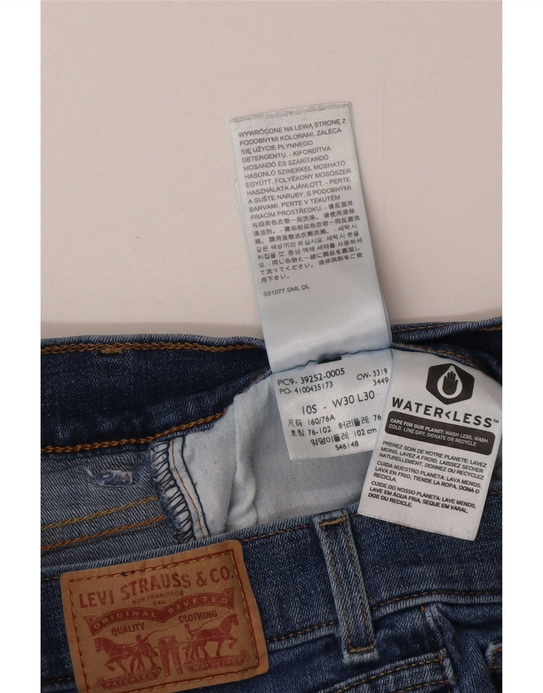 Levi's Damen Classic Bootcut Jeans US 10 Large W30 L30 Blaue Baumwolle