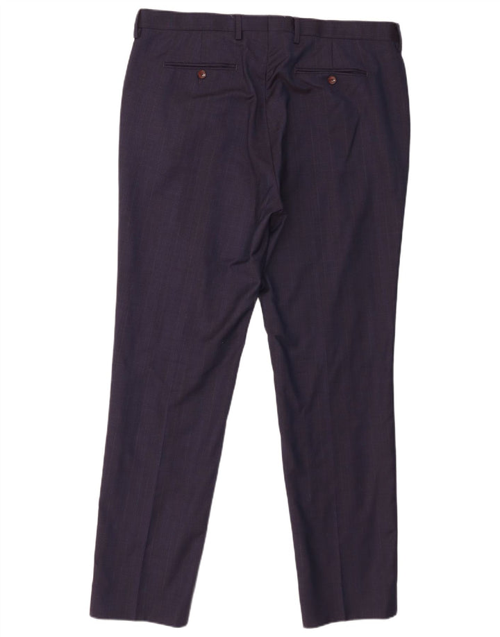 Ted Baker Slim-Anzughose für Herren, W36, L31, marineblaue Wolle