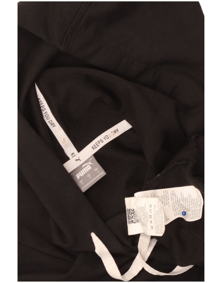 PUMA Damen Crop Oversized Hoodie Pullover UK 10 Small Schwarz Polyester