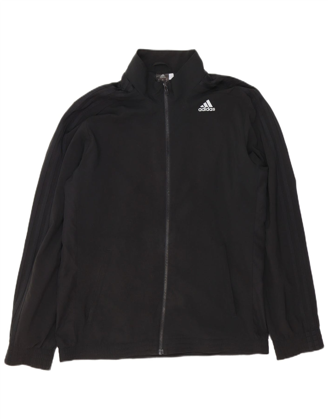 Adidas Herren Climalite Trainingsanzug Top Jacke UK 42/44 Large Schwarz