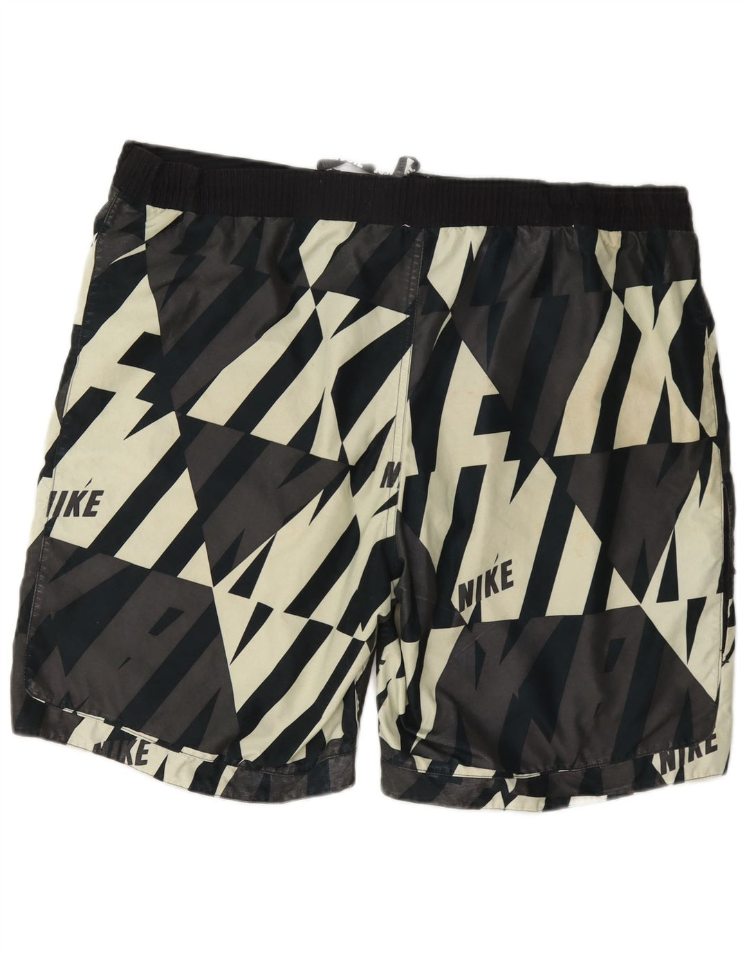 Nike Herren-Badeshorts mit Grafik, groß, aus schwarzem Polyester