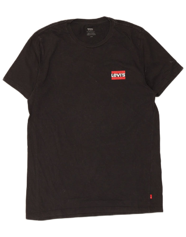Levi's Herren T-Shirt Top Large Schwarz Baumwolle