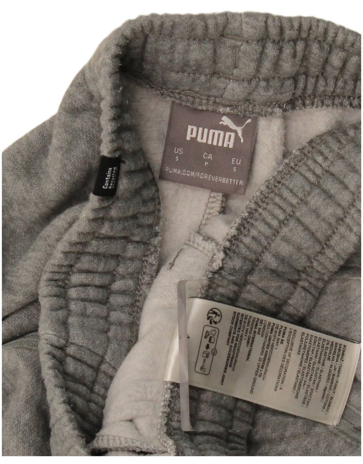 Puma Damen Trainingshose Jogger UK 10 Small Grau Baumwolle