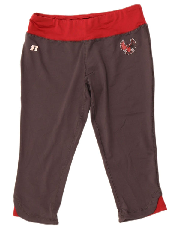 Russell Athletic Capri-Leggings für Mädchen, 7–8 Jahre, Mittelgrau, Farbblock
