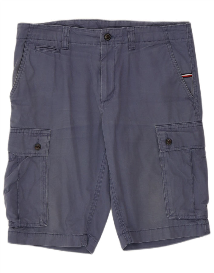 Tommy Hilfiger Herren Cargoshorts W32 mittelblaue Baumwolle