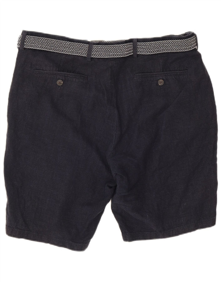Marks & Spencer Herren Chinoshorts W38 XL Marineblau Baumwolle