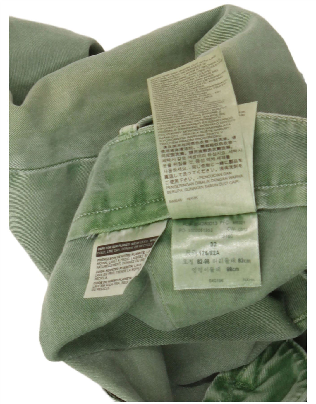 Levi's Herren Chinoshorts W32 mittelgrüne Baumwolle