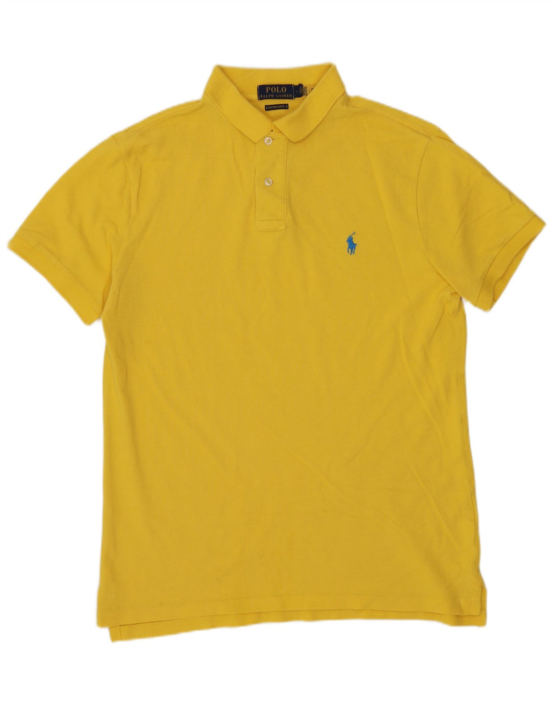 POLO RALPH LAUREN Herren Custom Slim Fit Poloshirt Mittelgelb
