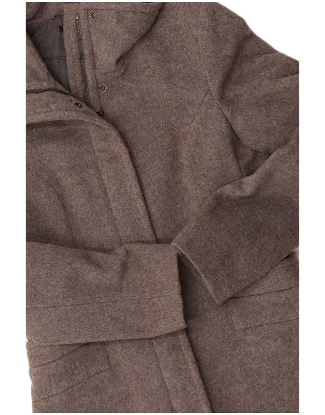 SISLEY Damen Mantel IT 38 XS Graue Wolle