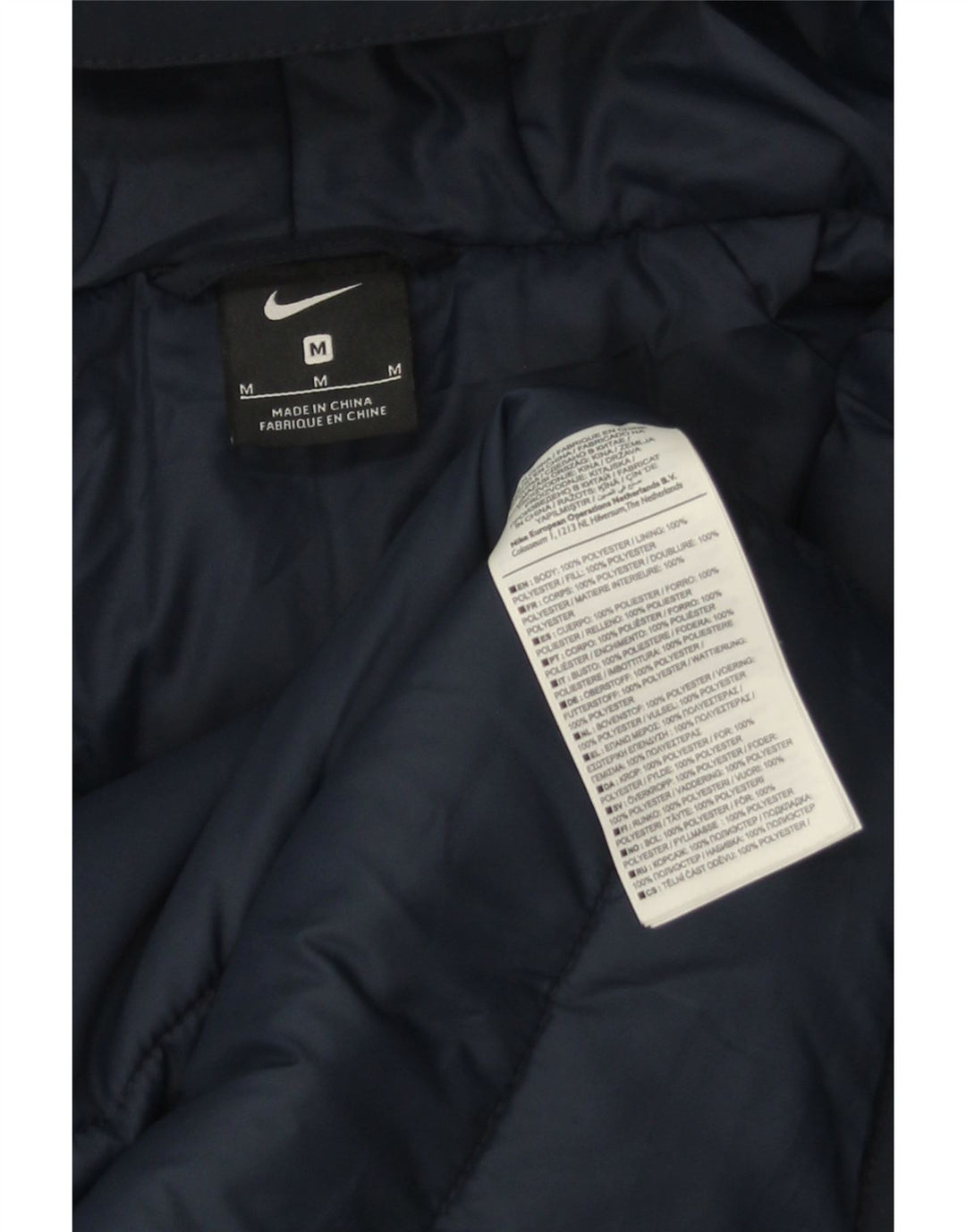 Nike Herren-Parkajacke mit Kapuze, UK 38, mittleres Marineblau, Polyester