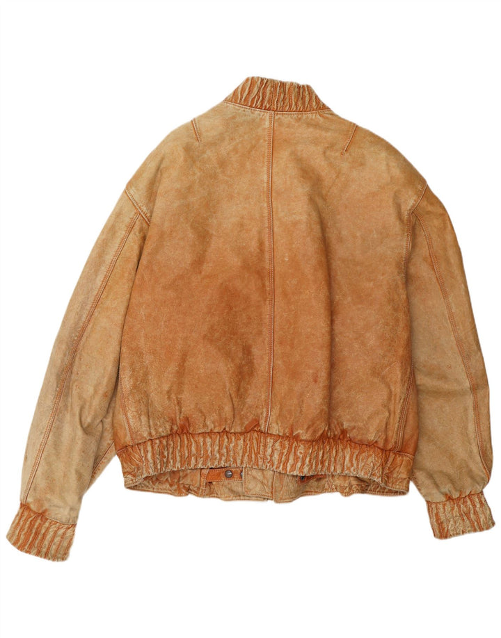Pollini Herren Lederjacke UK 44 2XL Beige
