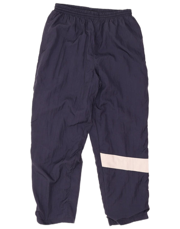 Vintage wasserdichte Herrenhose UK 38/40 Medium Navy Blue Colourblock