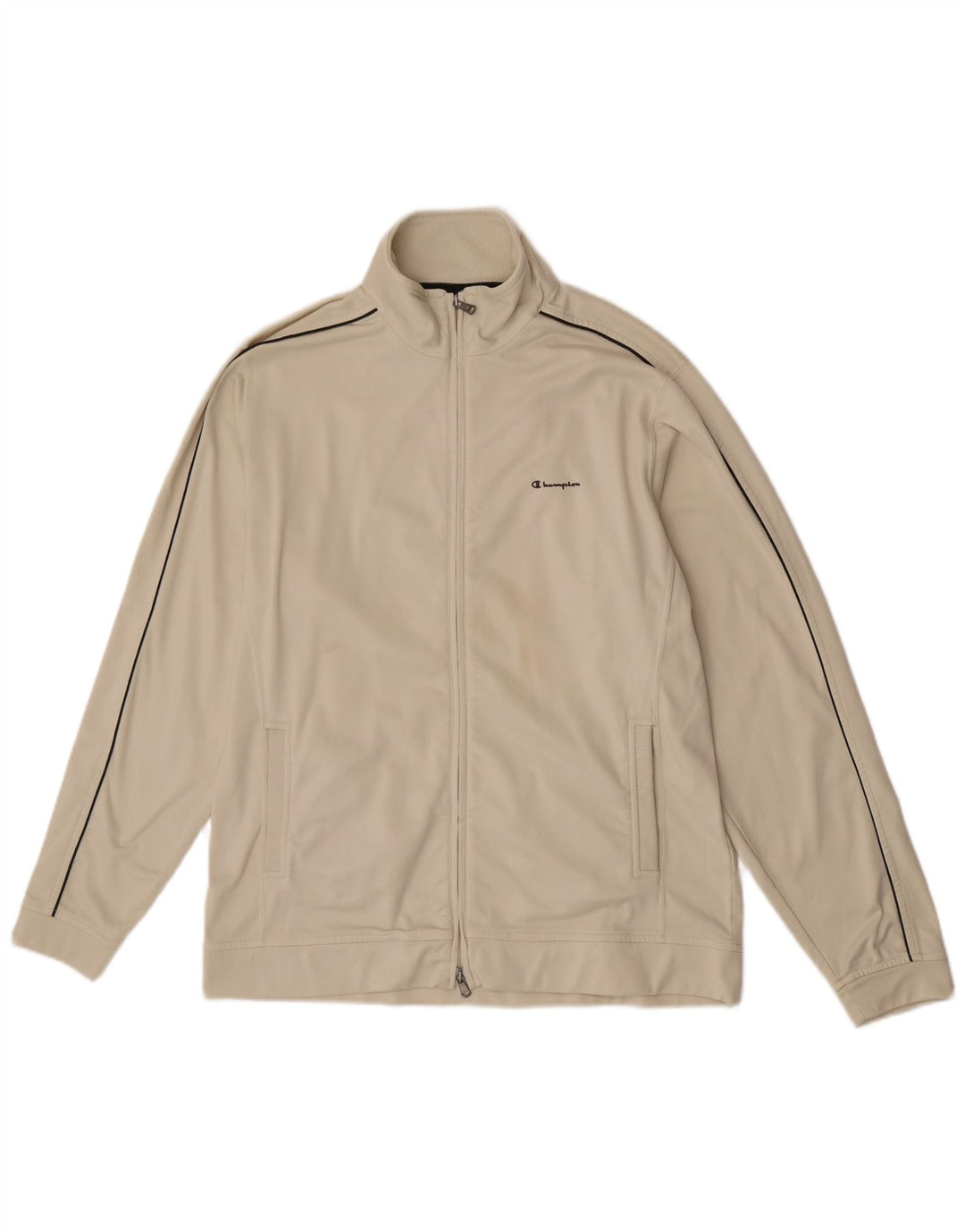 Champion Herren-Trainingsanzug-Oberteil, Jacke, Größe L, Beige