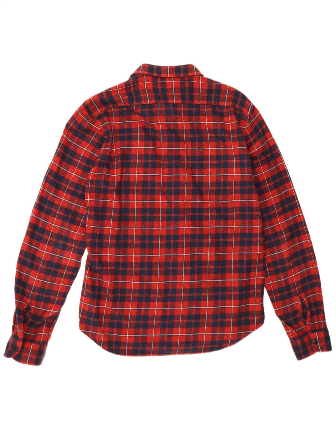 REPLAY Herren-Flanellhemd XL, rot kariert, Baumwolle