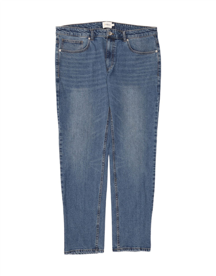 Farah Damen Slim Jeans W36 L32 Blaue Baumwolle