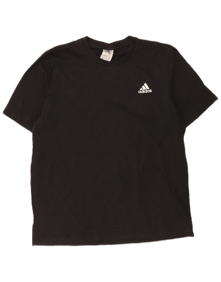 Adidas Herren T-Shirt Top Large Schwarz Baumwolle