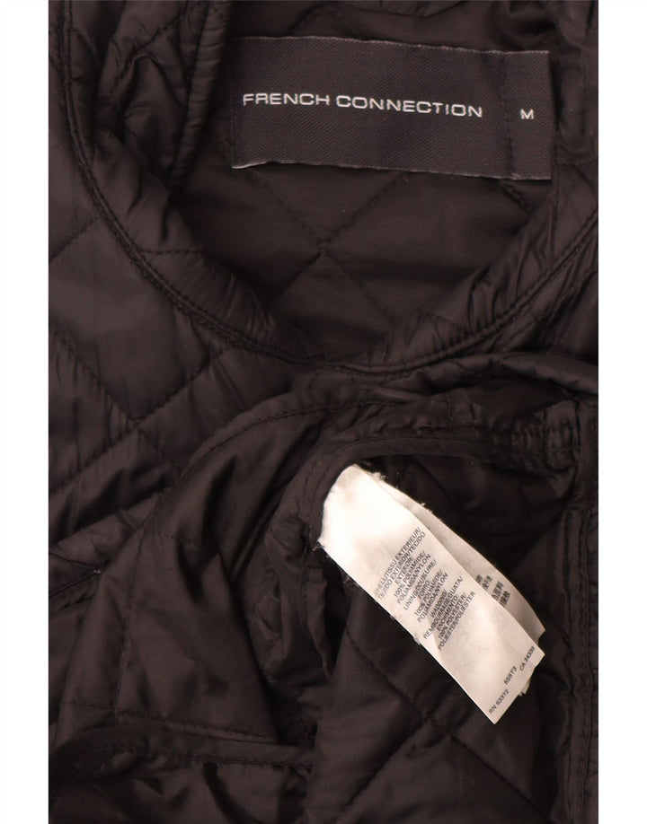 FRENCH CONNECTION Herren Steppjacke UK 38 Medium Schwarz Polyamid