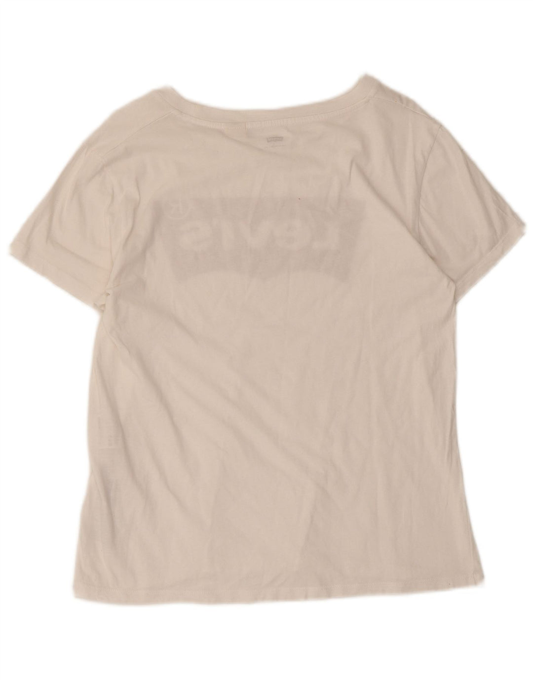Levi's Damen-T-Shirt mit Grafik, UK 12, mittelweiße Baumwolle
