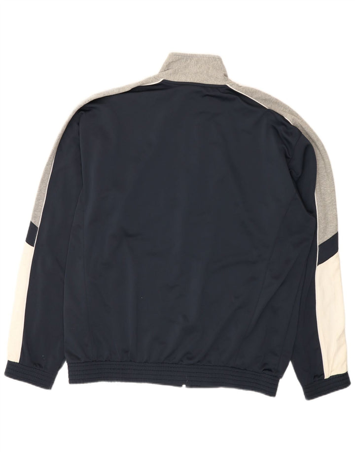 Champion Herren-Trainingsanzugoberteil, XL, Marineblau, Farbblock-Polyester