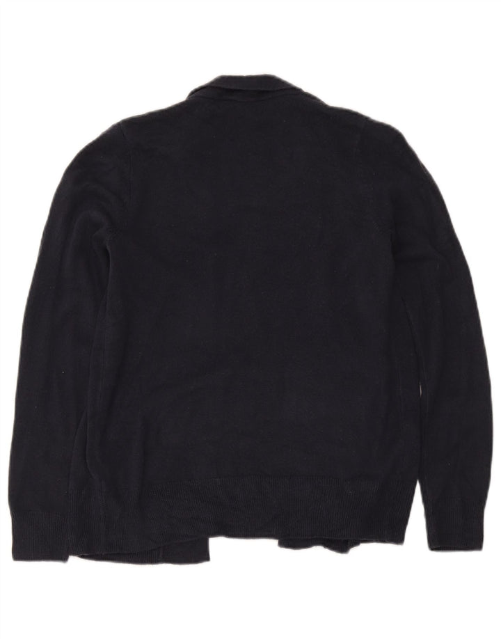 Marks & Spencer Damen-Strickjacke, offen, klein, Marineblau, Acryl