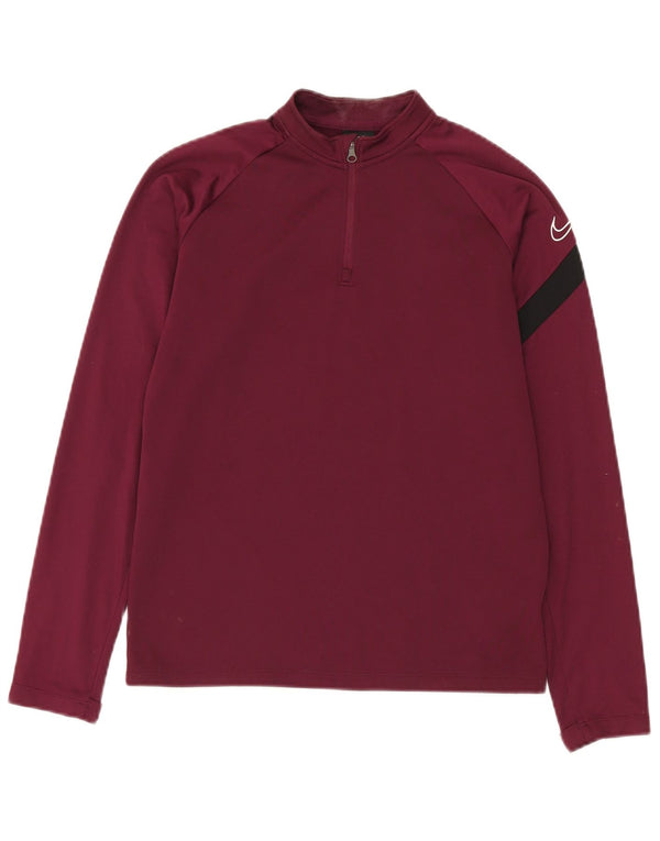 Nike Dri Fit Graphic Pullover-Trainingsanzug für Jungen, 12–13 Jahre, Größe L, Burgunderrot