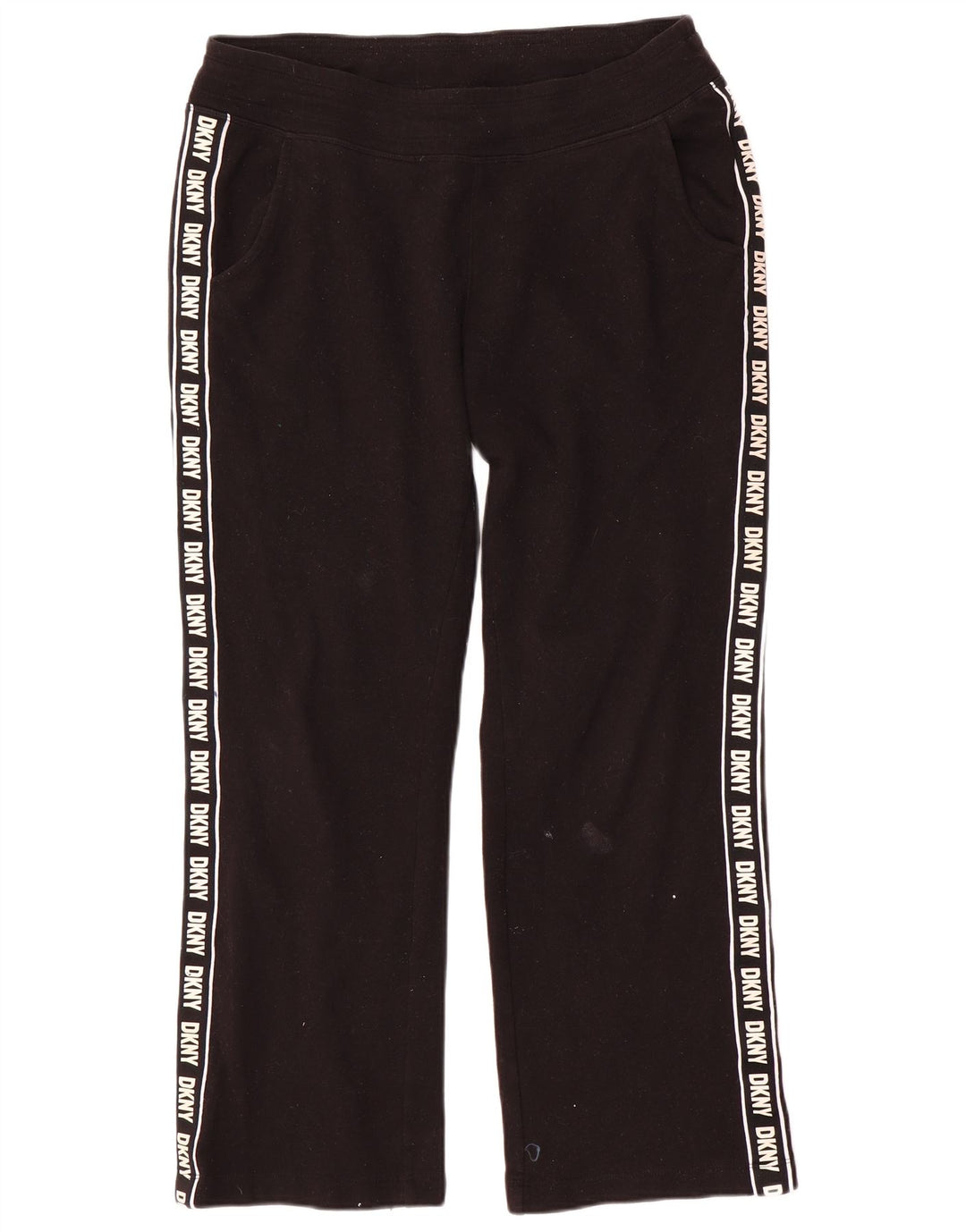 Dkny Womens Graphic Trainingshose UK 14 Mittelschwarze Baumwolle