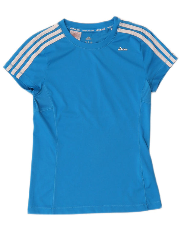 Adidas Jungen Climacool T-Shirt Top 11-12 Jahre Blau Polyester