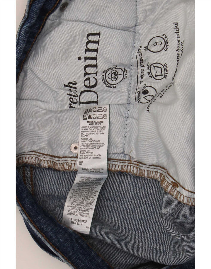 Marks & Spencer Herren Slim Jeans W36 L29 Blaue Baumwolle