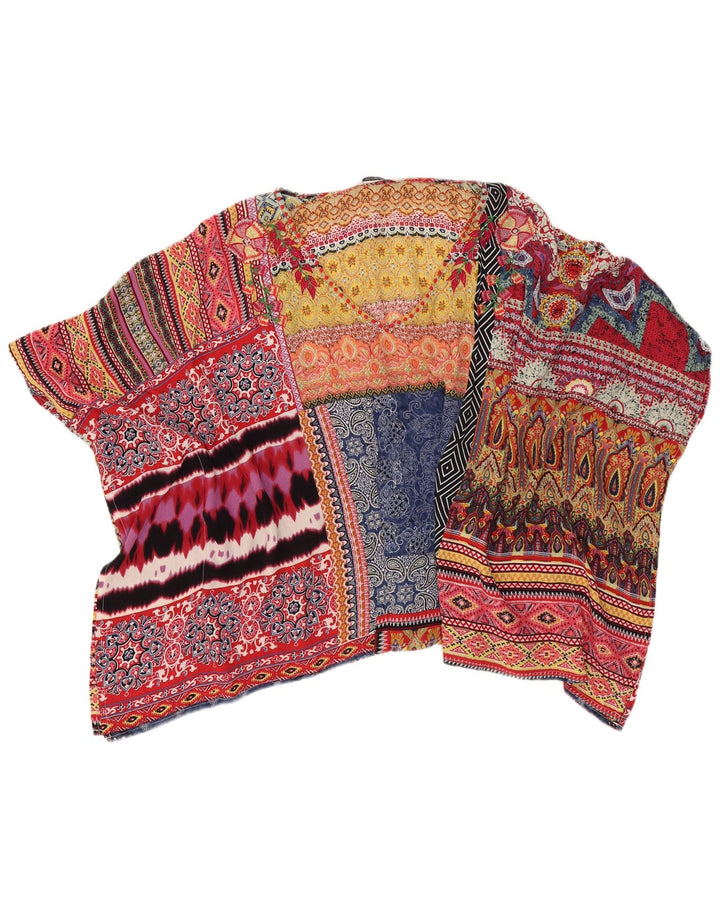 DESIGUAL Damen-Blusenoberteil in Übergröße, Größe M, mehrfarbig, Paisleymuster, UK 14