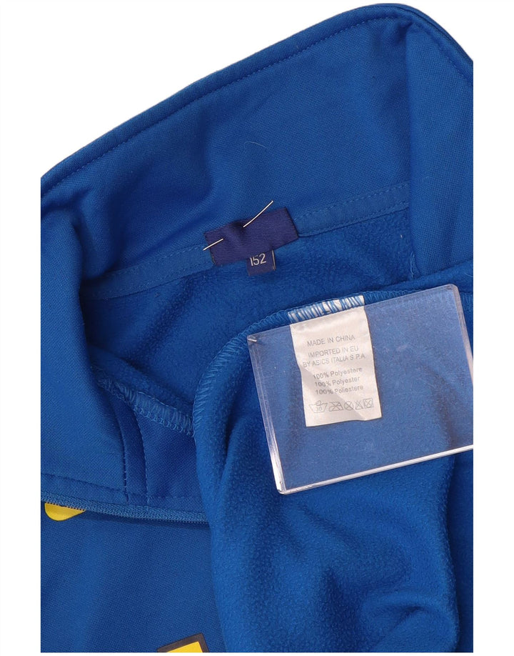 Asics Jungen HELLAS VERONA Grafik-Pullover-Trainingsanzug-Oberteil, 11–12 Jahre, Blau