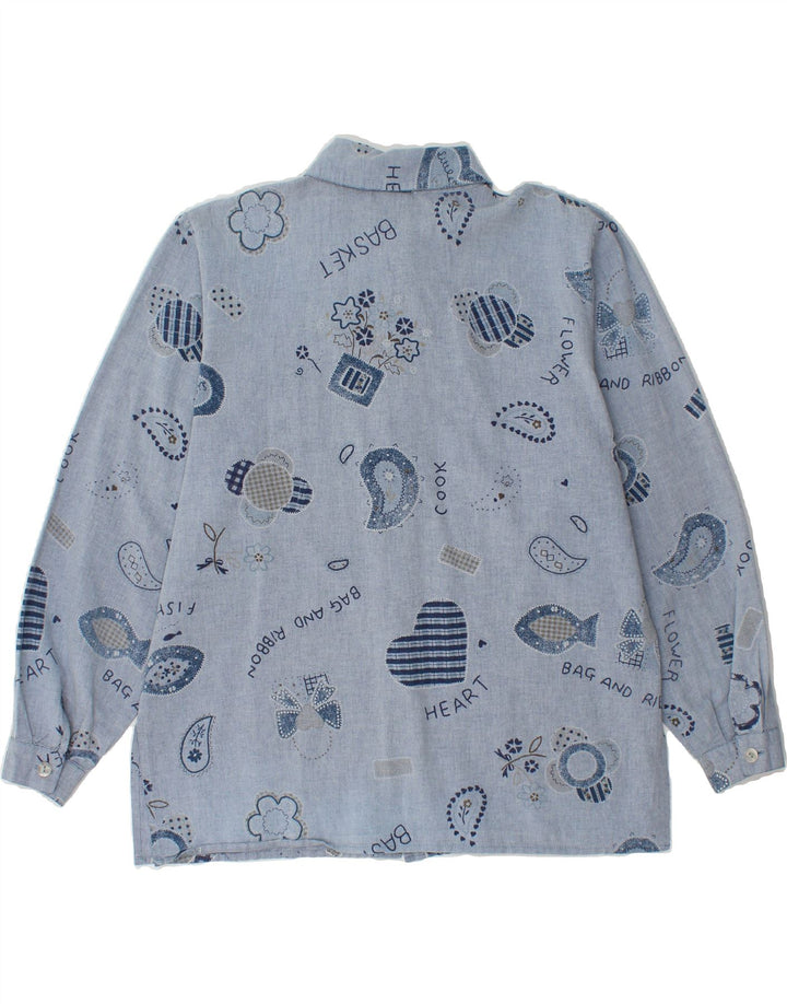 C & A Womens Shirt EU 40 Medium Blue Paisley Cotton Vintage C & A and Second-Hand C & A from Messina Hembry 