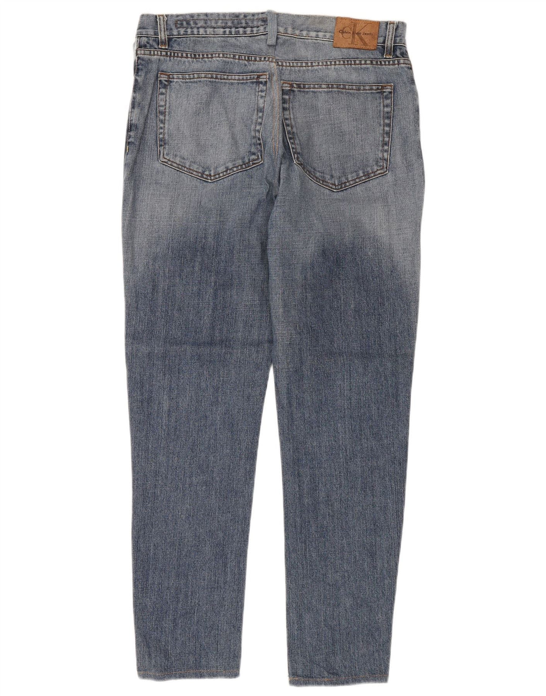 CALVIN KLEIN Herren Slim Jeans W36 L30 Blaue Baumwolle