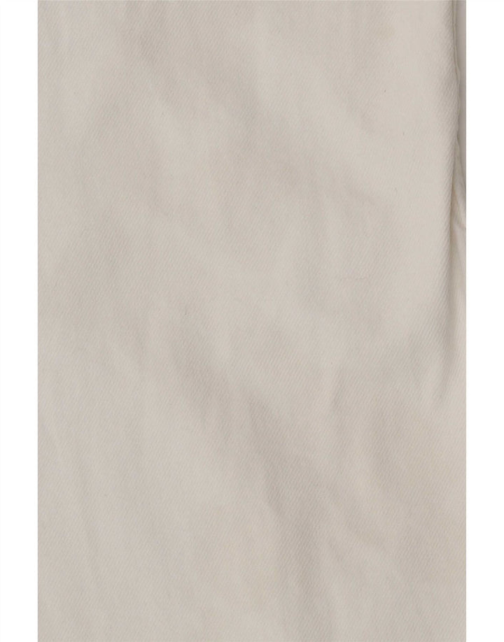 Zara Damen High Rise Wide Leg Jeans EU 40 Medium W30 L29 Weiß