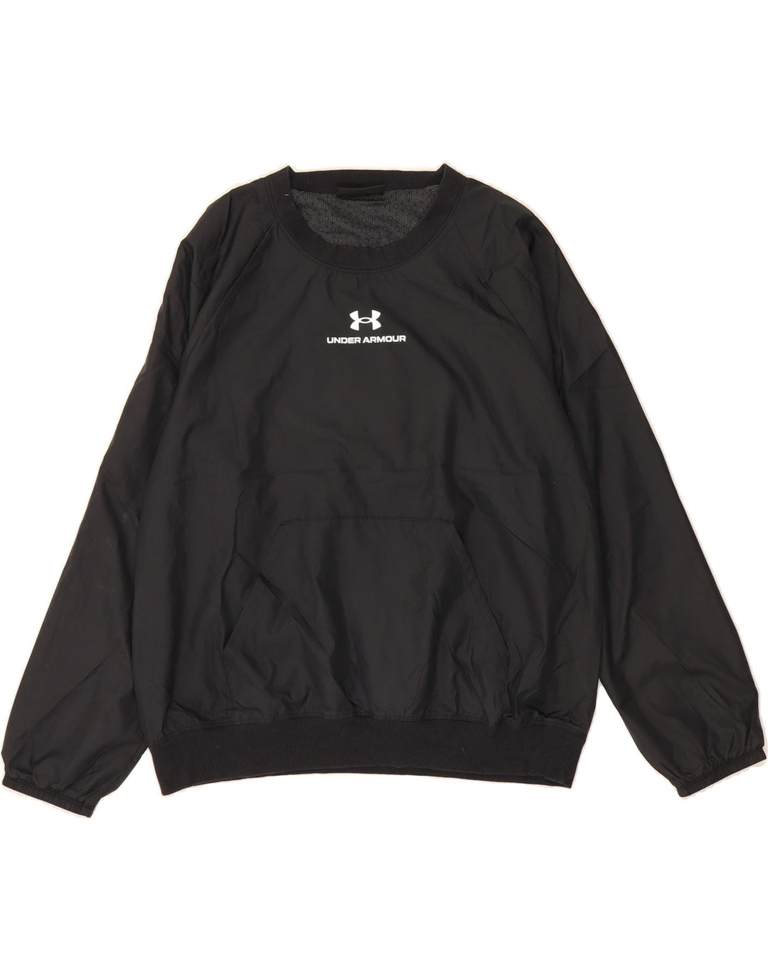 UNDER ARMOUR Womens Pullover Tracksuit Top UK 14 Medium Black Polyester Vintage Under Armour and Second-Hand Under Armour from Messina Hembry 