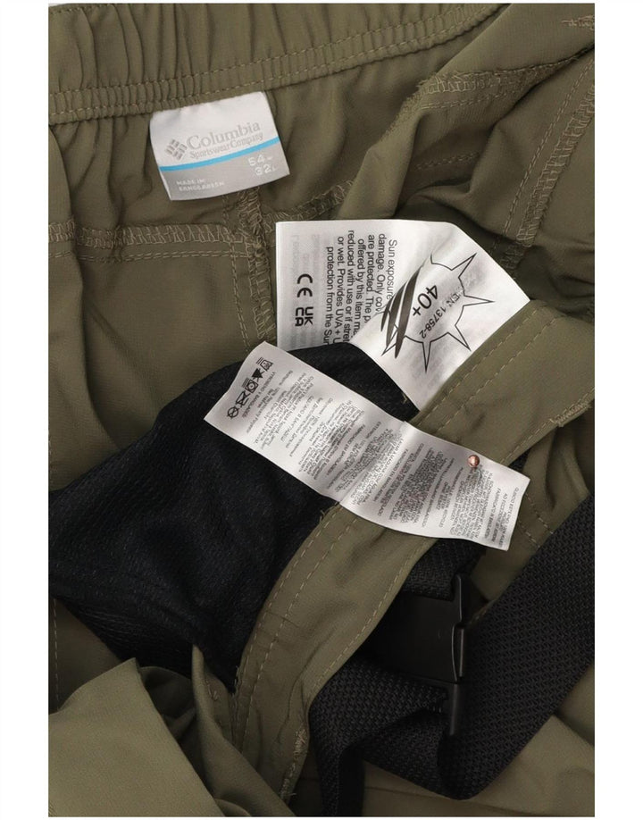 Columbia Herren gerade Cargohose W54 L32 Khaki Polyester