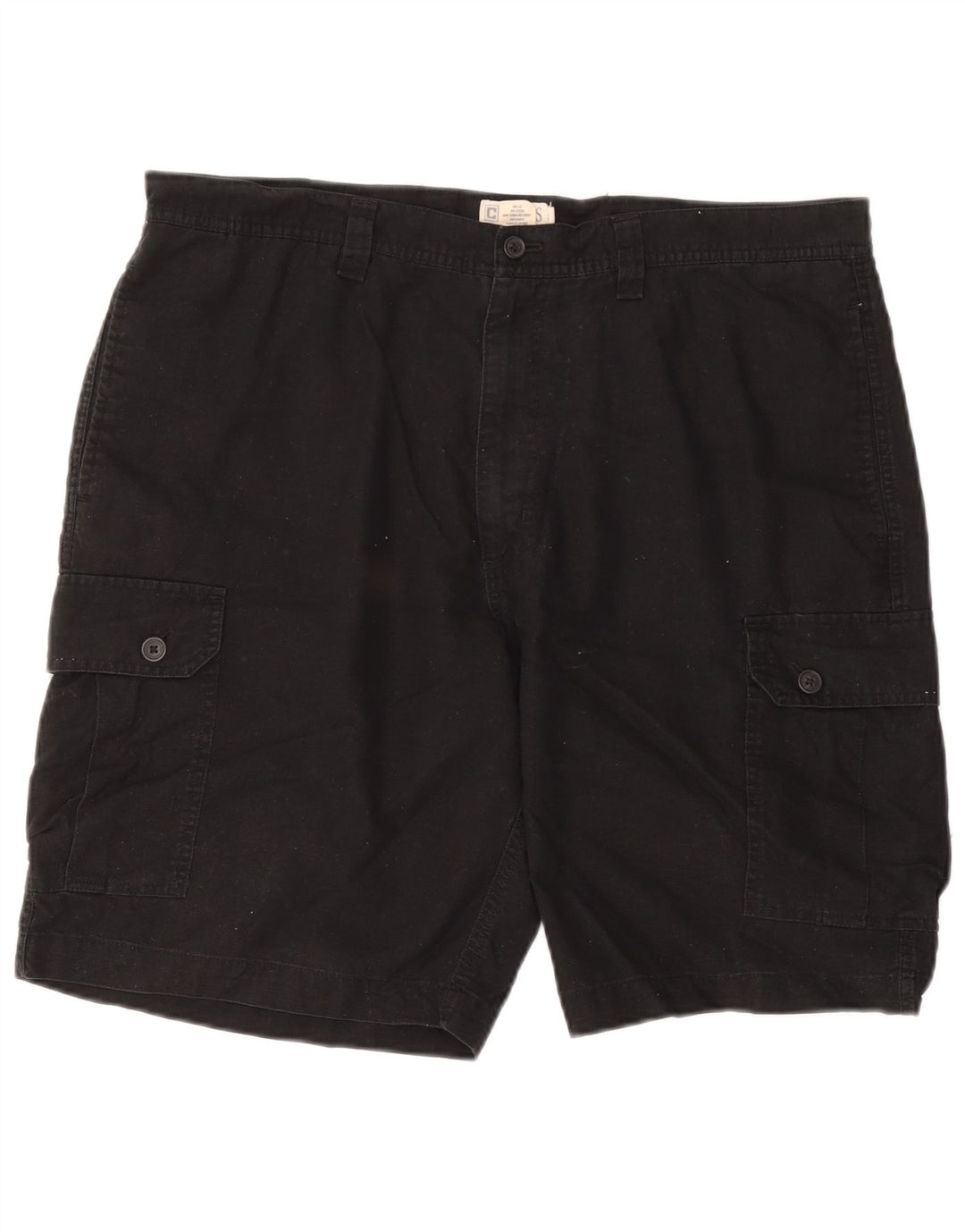 CHAPS Herren Cargo Shorts W38 XL Schwarz Leinen